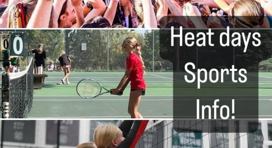 Fall sports practice Schedule during early release