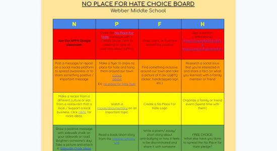 NPFH choice board